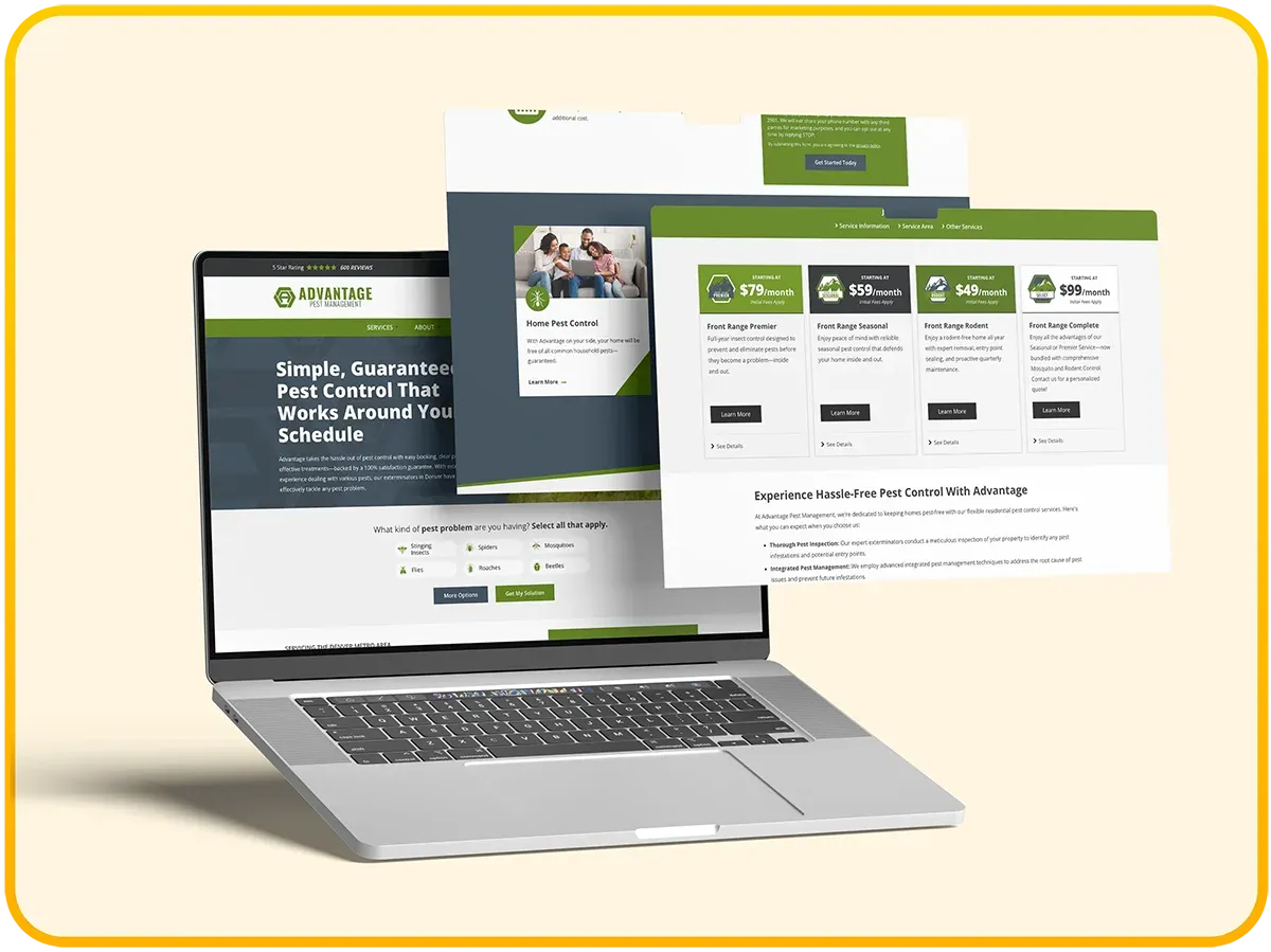 advantage pest management mockup