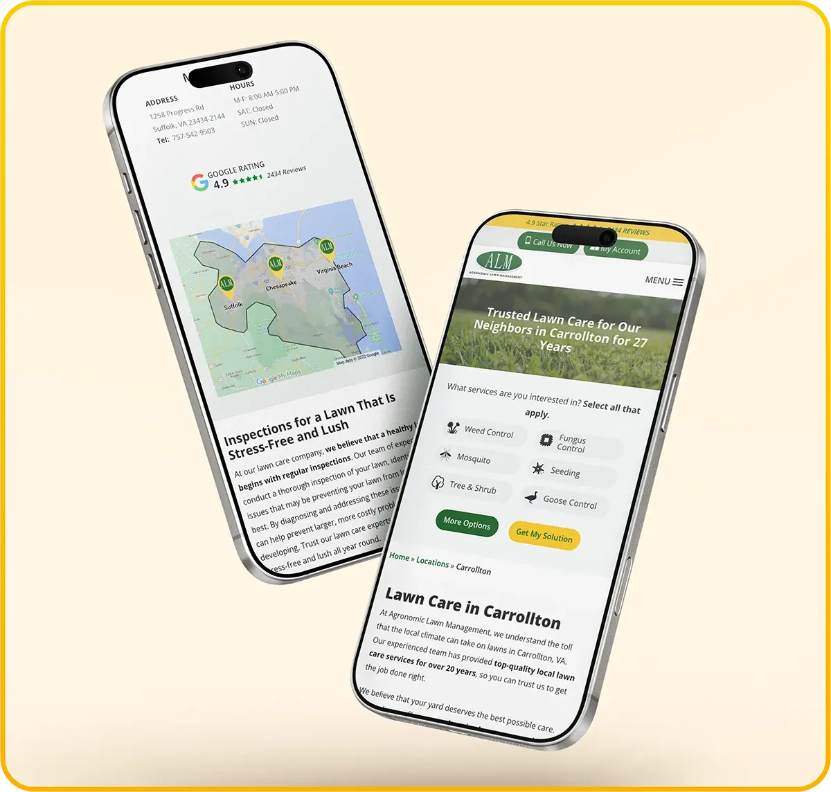 ALM Website Mockup Phone